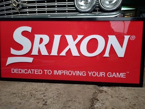 Srixon golf ball sign - sign, red